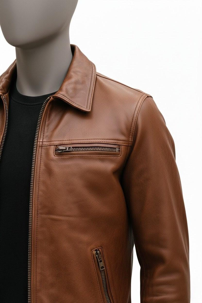 The Urban Classic Leather Jacket - Image 4