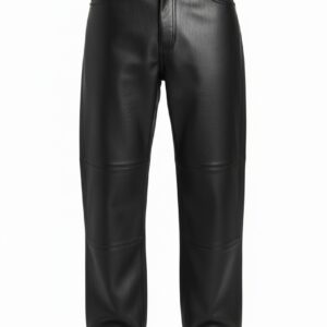 Black Leather Pants-For Men